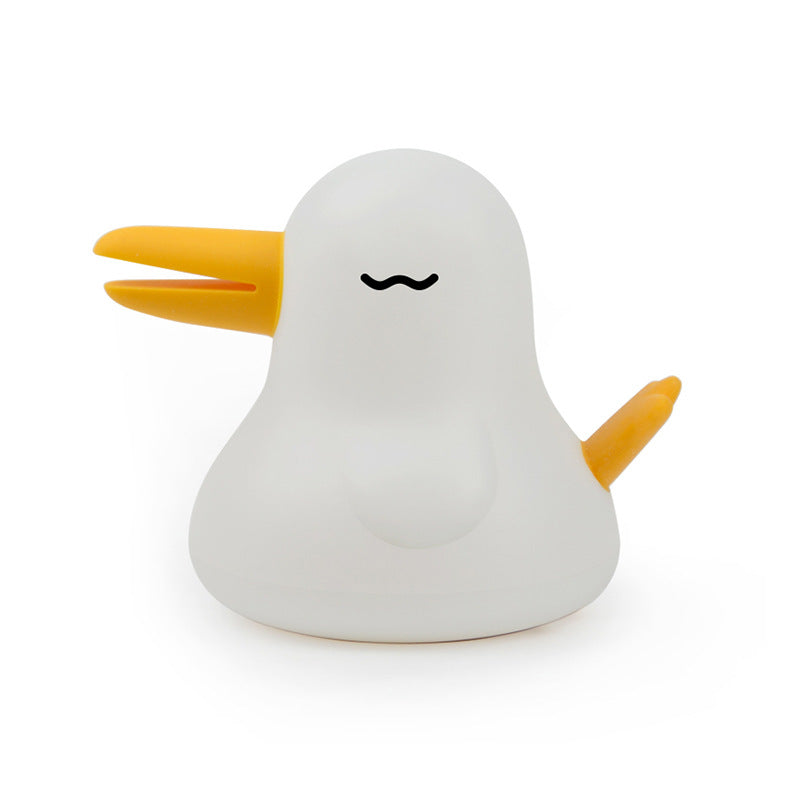 Squishy Silicone Sleep Duck LED Night Light - Perfect Gift for Kids and Girls