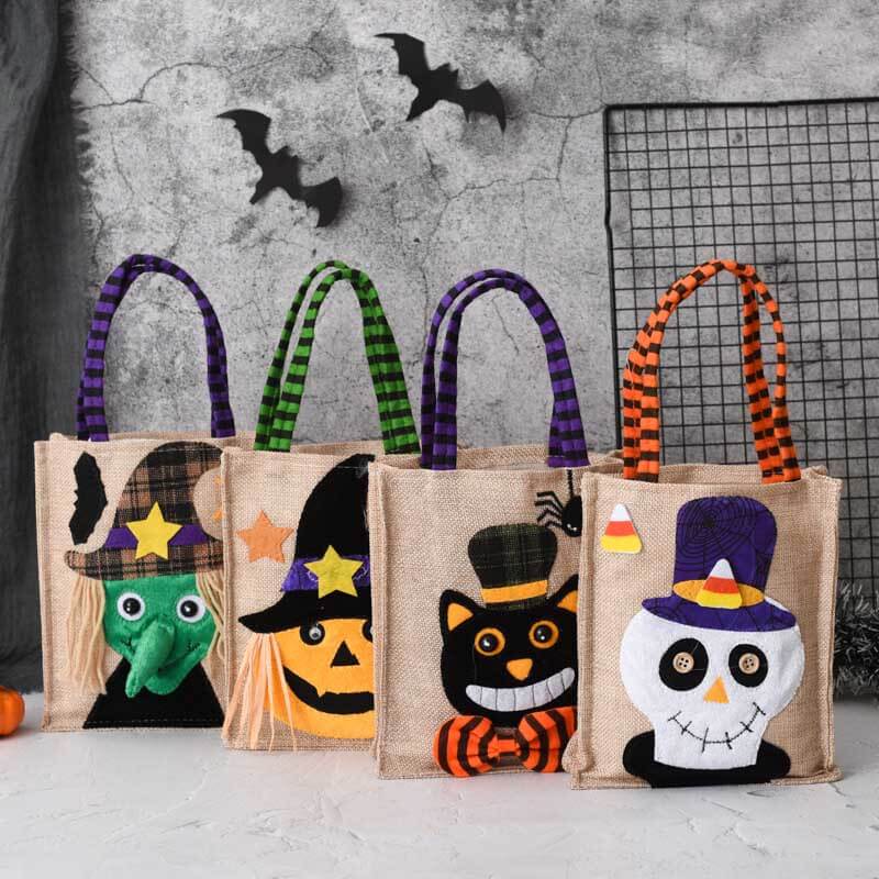 Halloween Linen Candy Bag