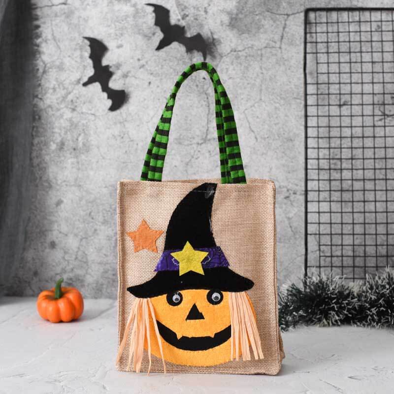 Halloween Linen Candy Bag