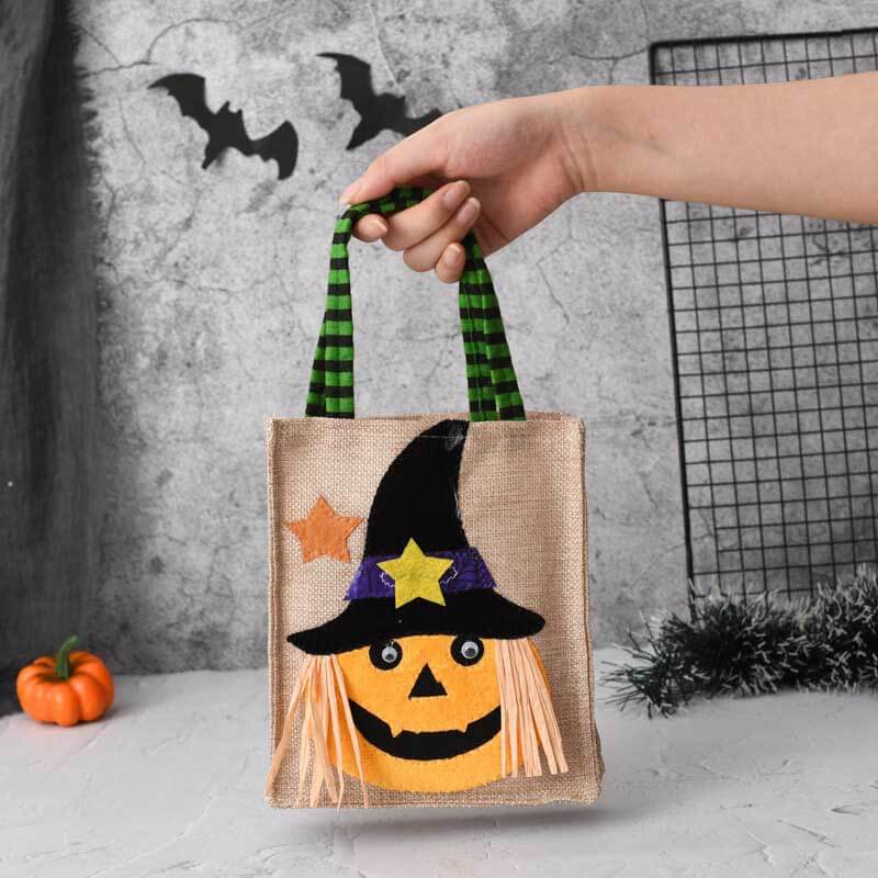 Halloween Linen Candy Bag