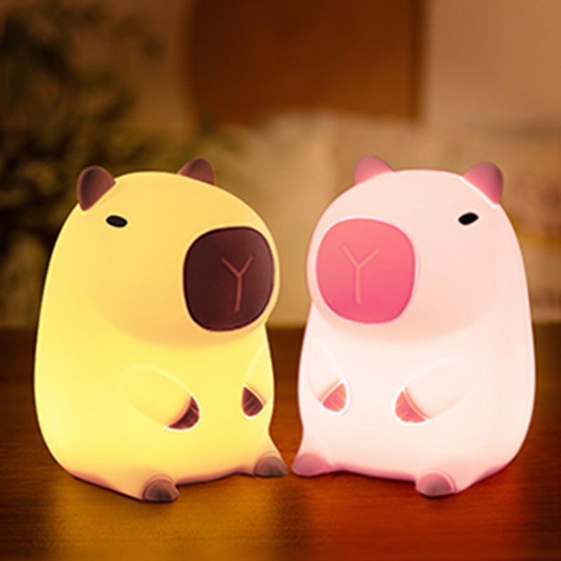 Limited💓 MiniaCraft® Pink Capybara Squishy Night Light - Perfect Gift for Kids and Girls