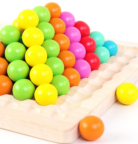 Wooden Board Bead Game