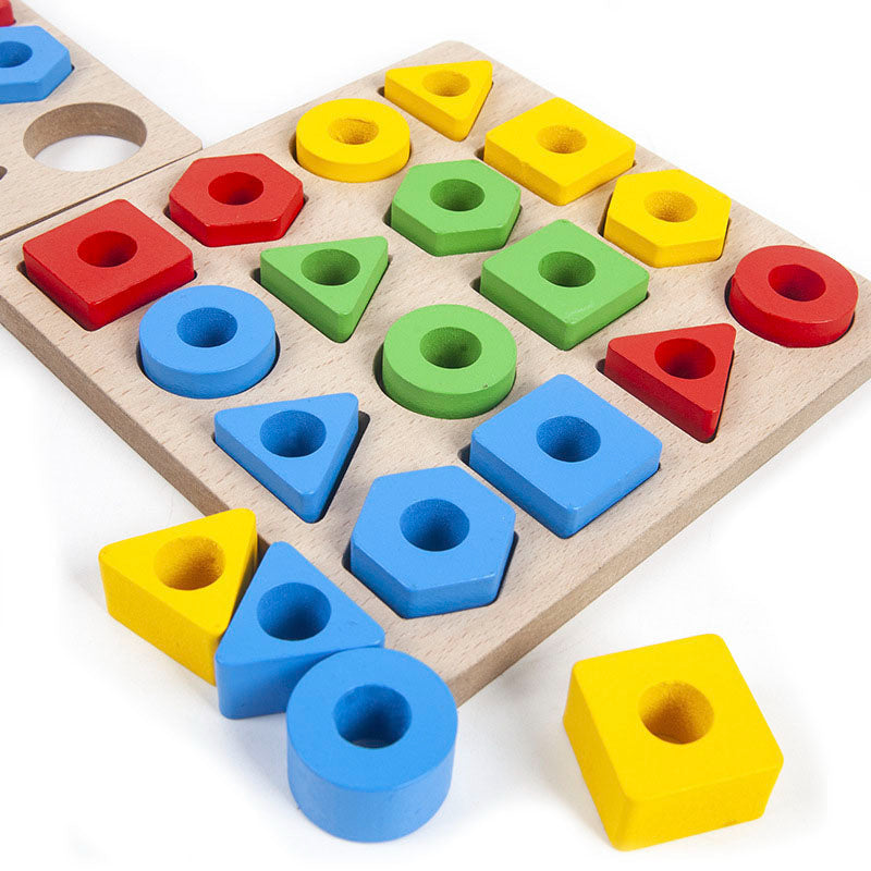 Shape Matching Game Color Sensory Educational Toy