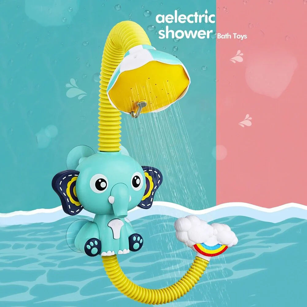 Elephant Baby Shower - Electric Handheld Sprinkler for Kids