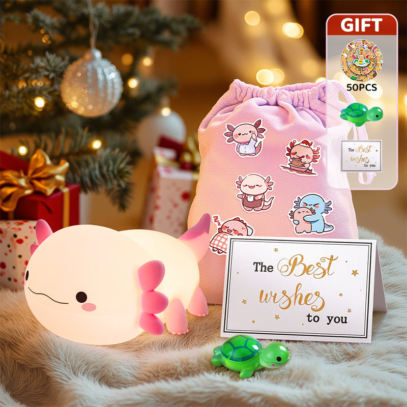 MiniaCraft® Axolotl Cute Squishy Night Light - Perfect Gift 🎁