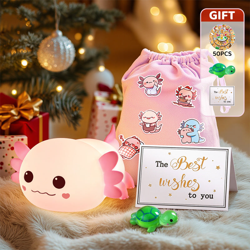 MiniaCraft® Axolotl Cute Squishy Night Light - Perfect Gift 🎁