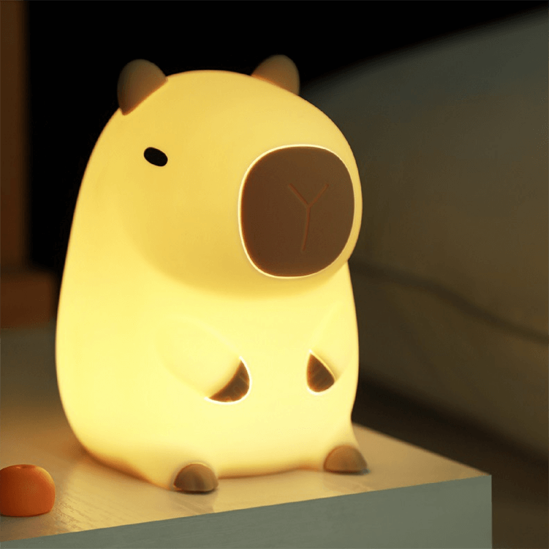 Limited💓 MiniaCraft® Pink Capybara Squishy Night Light - Perfect Gift for Kids and Girls