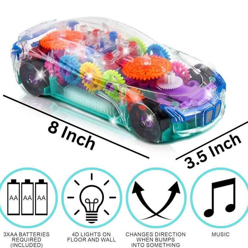 Light Up Transparent Car Toy