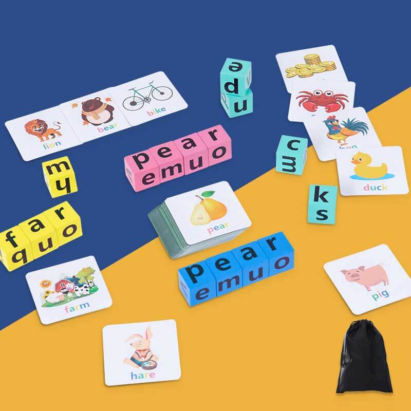 Wooden Blocks Spelling Game