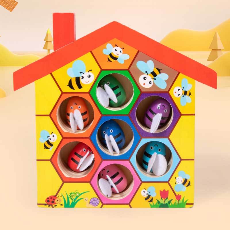 Clamp Bee to Hive Matching Game