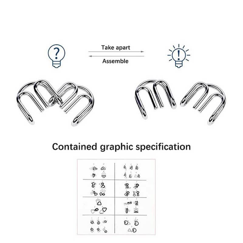 Metal Brain Teaser Puzzles