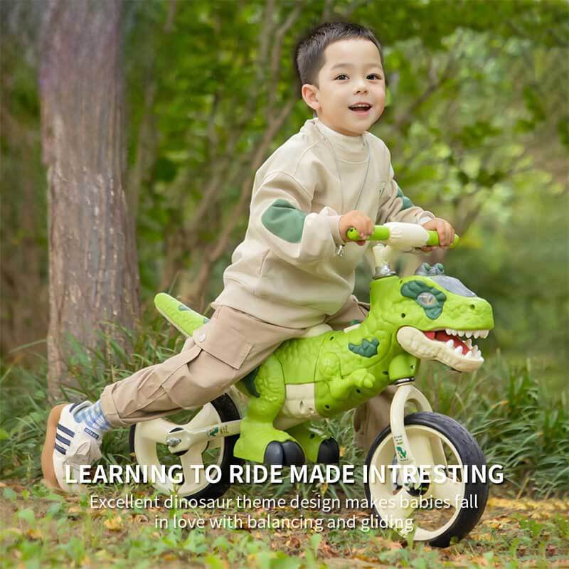 Dino-Themed Toddler Balance Bike