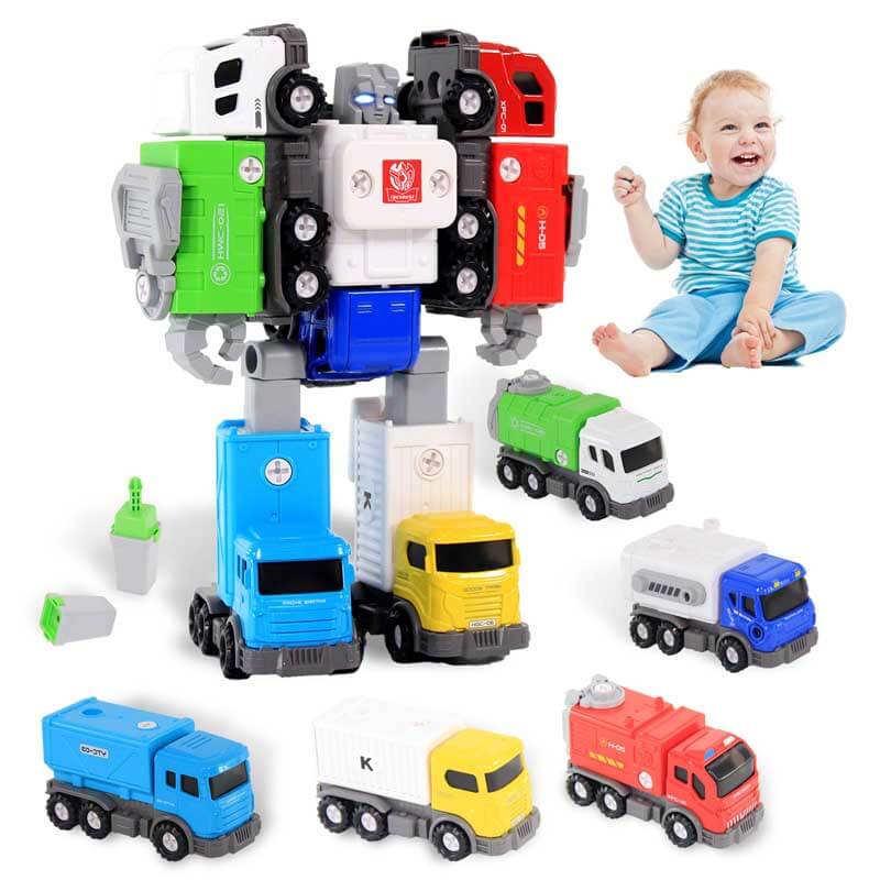 5 in 1 Transforming Robot Toys