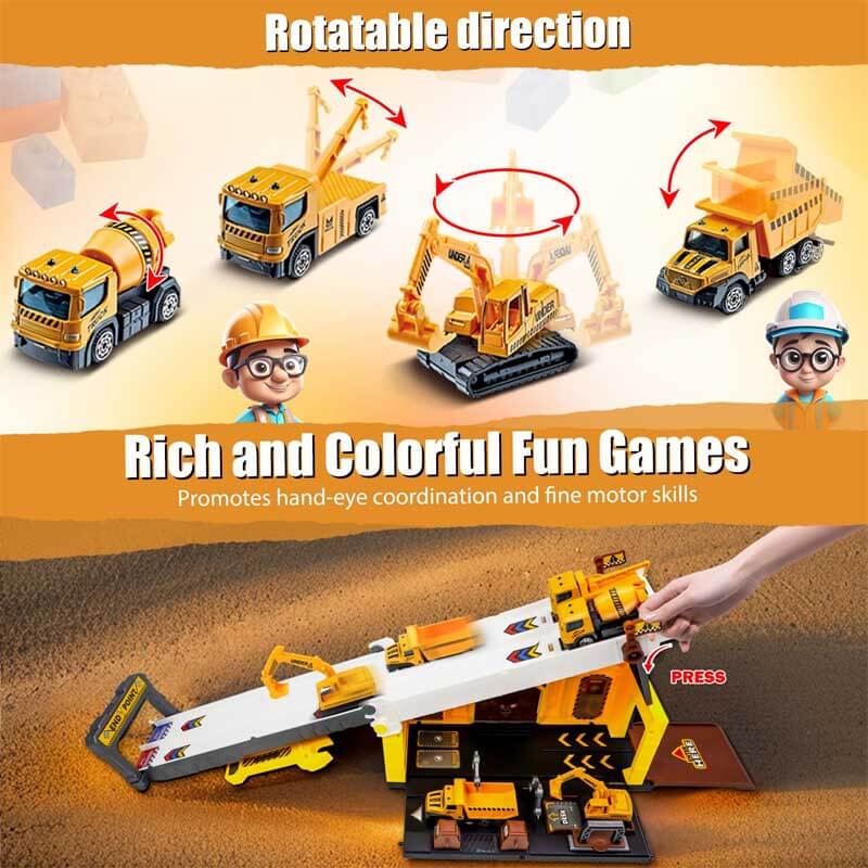 Foldable Racing Car Toys Set