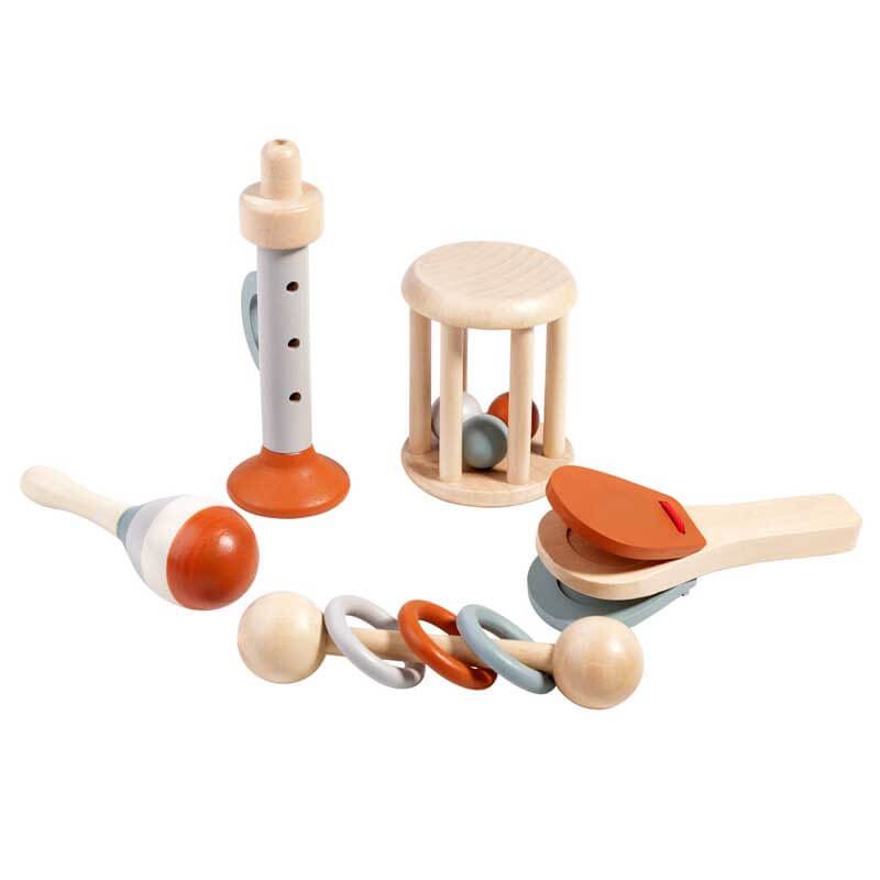 5 Pcs Wooden Baby Musical Toys