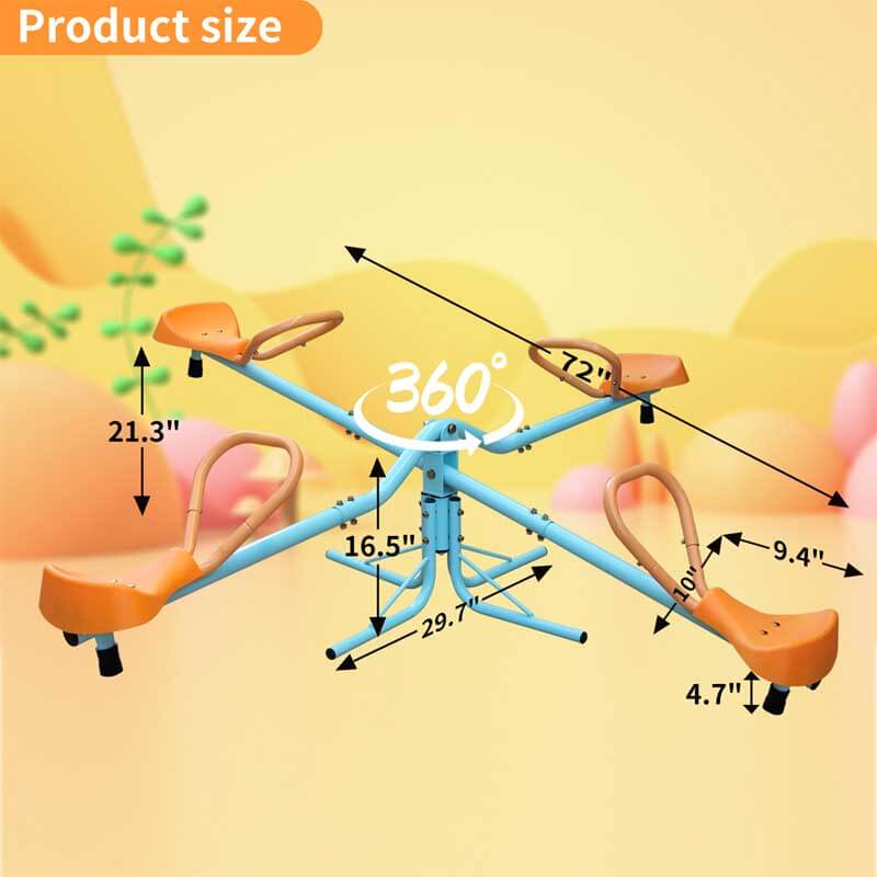 Outdoor Kids Spinning Seesaw