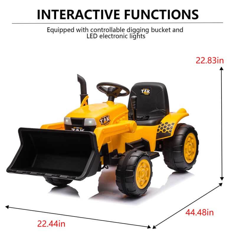 Yellow Ride on Electric Excavator