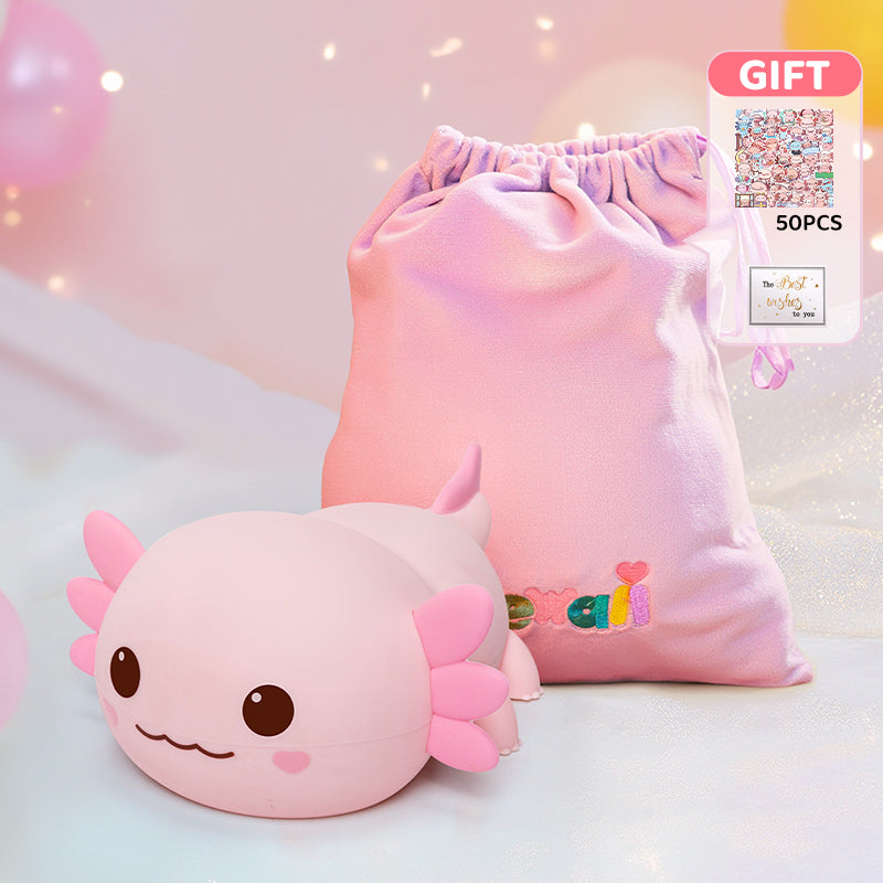 MiniaCraft® Axolotl Cute Squishy Night Light - Perfect Gift 🎁