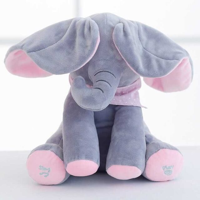 PEEK A BOO MUSICAL ELEPHANT TOY