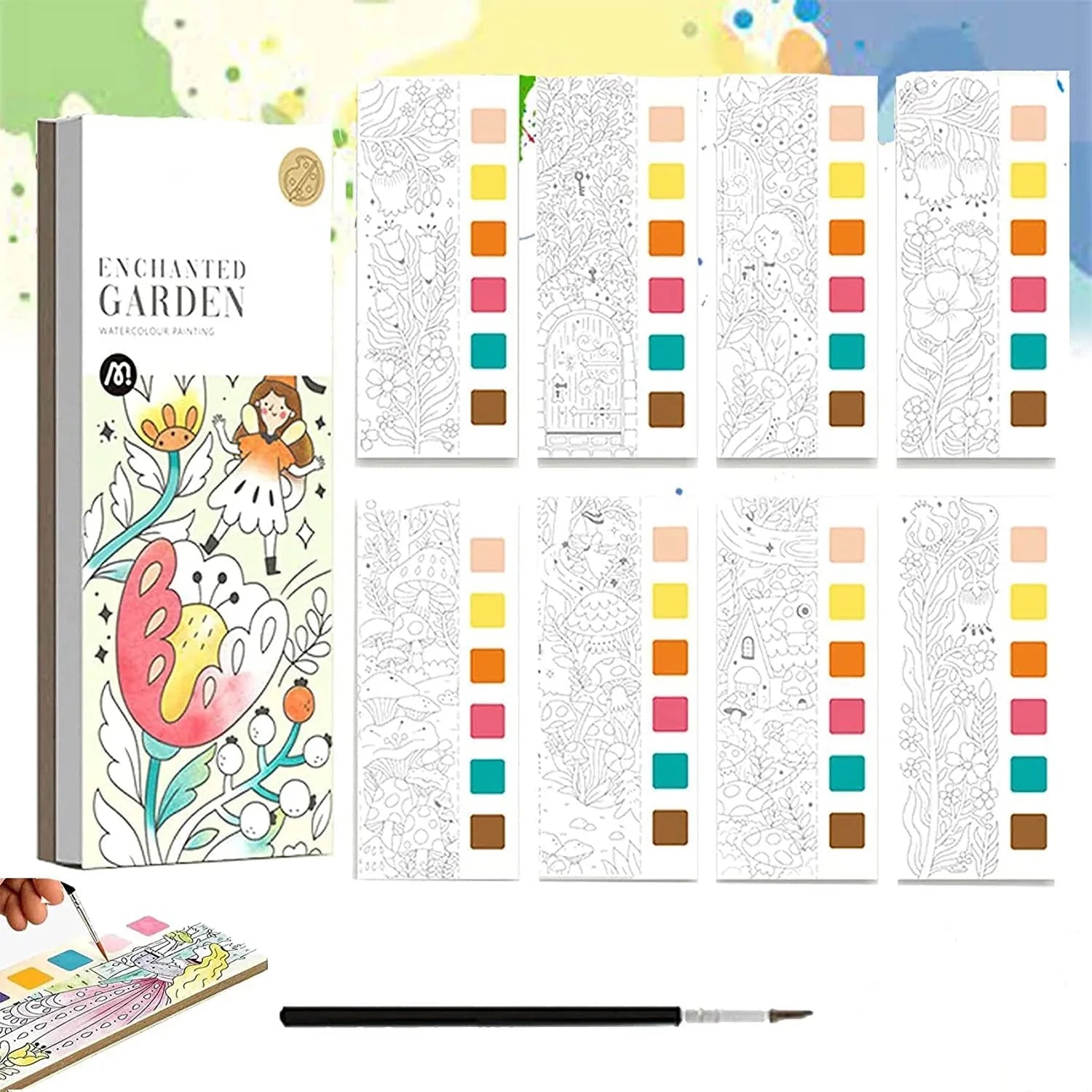 Coloring Book with Watercolors – Fun with 6 Colors