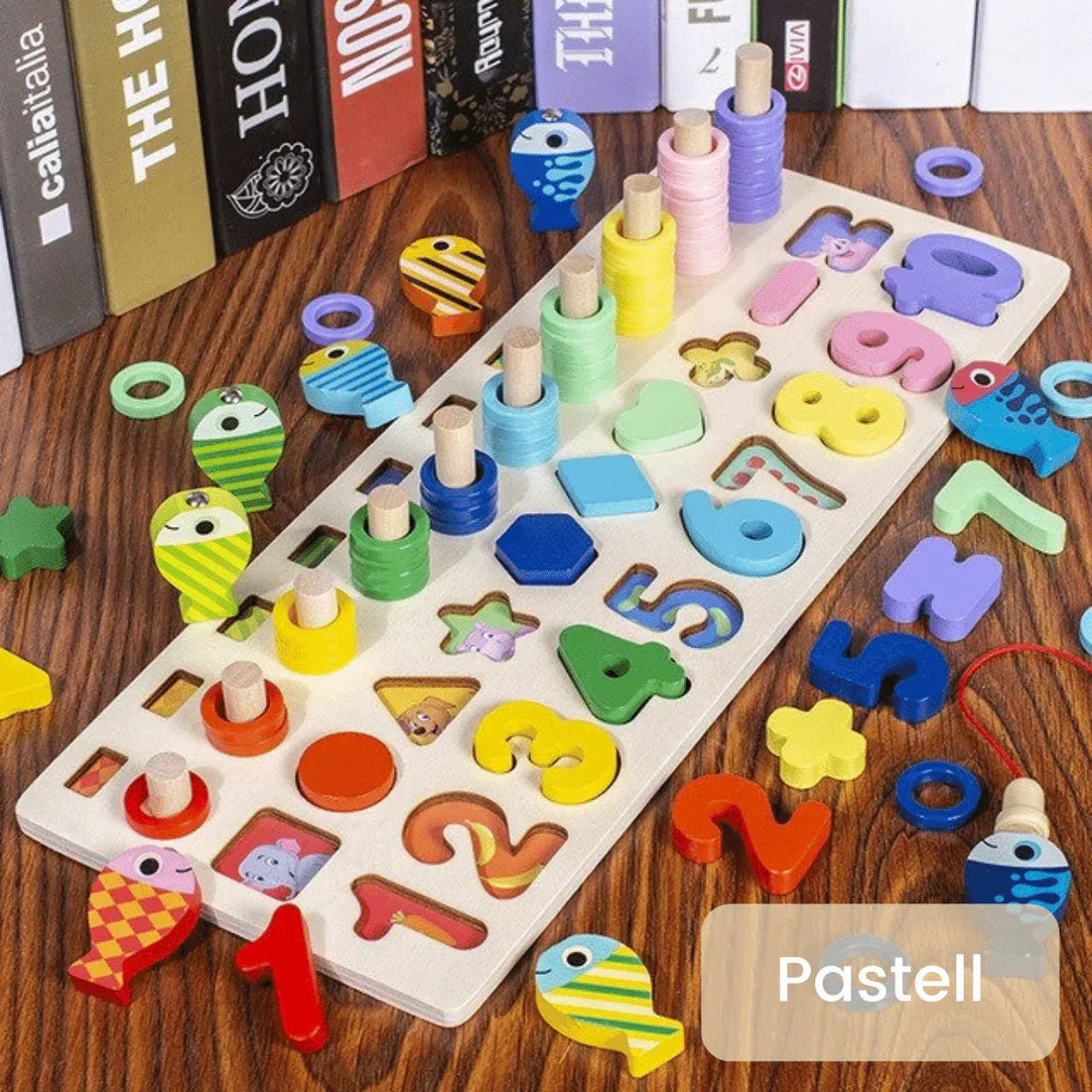 WoodenEdu | Cognitive Learning Toy - Montessori Wooden Board