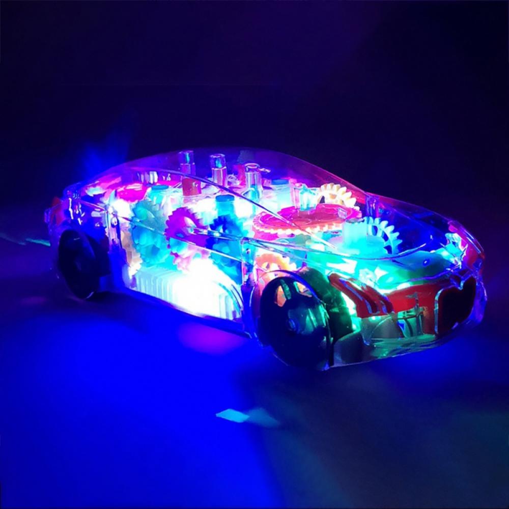 Concept Racing Car Toy | Transparent Car with LED Lights & Music