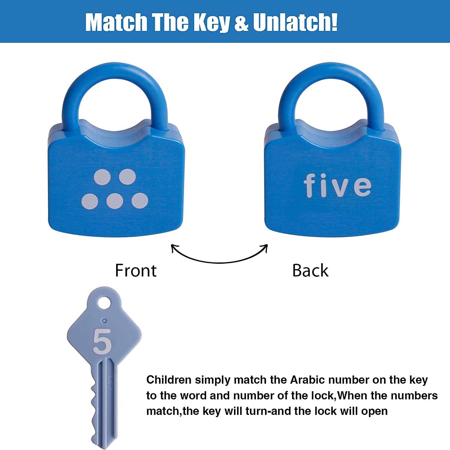 Number Learning Locks & Keys Kit