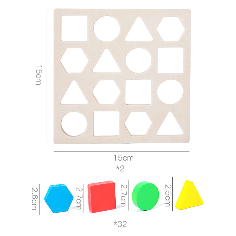 Shape Matching Game Color Sensory Educational Toy