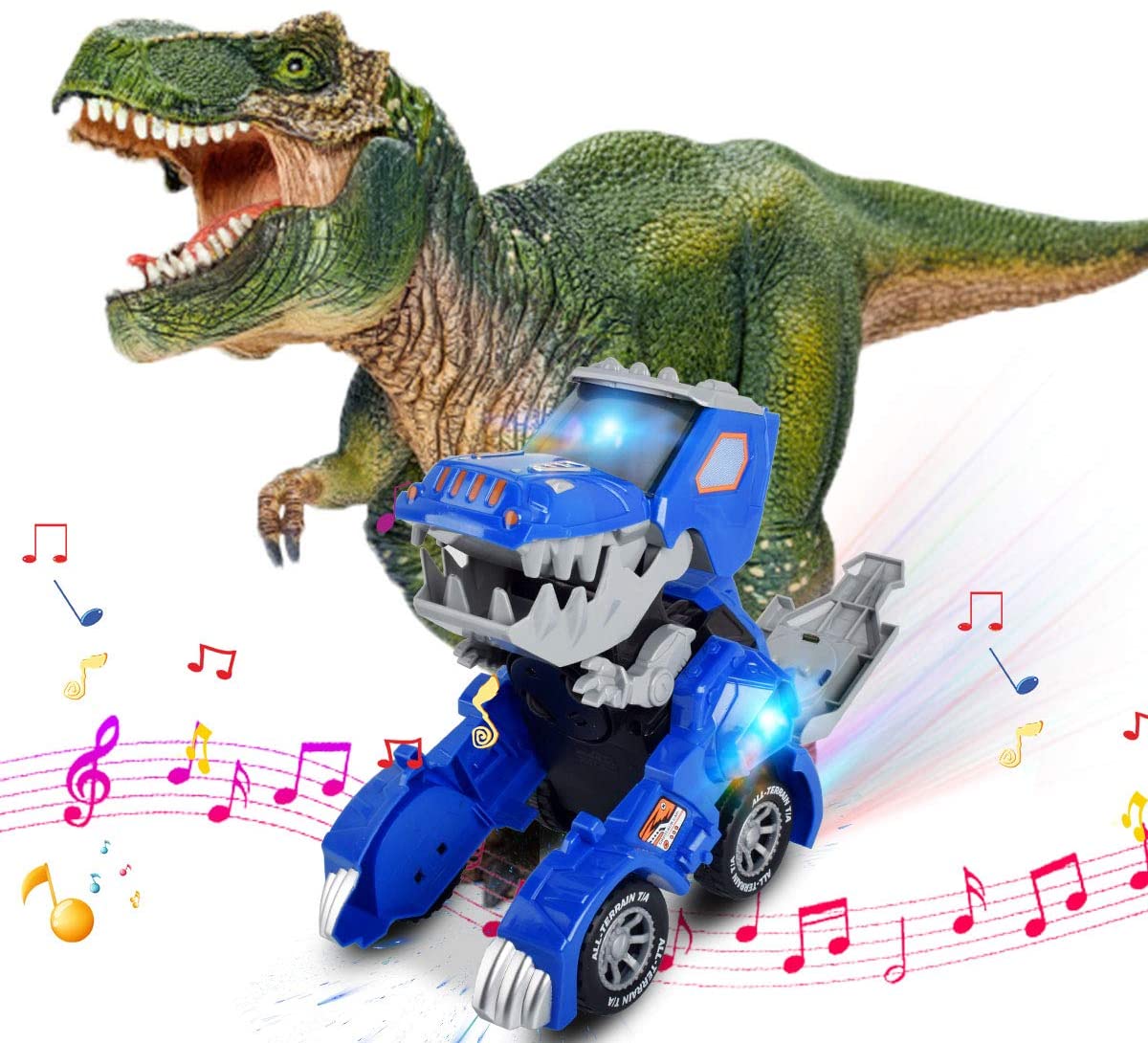 Transforming Dinosaur LED SUV Car