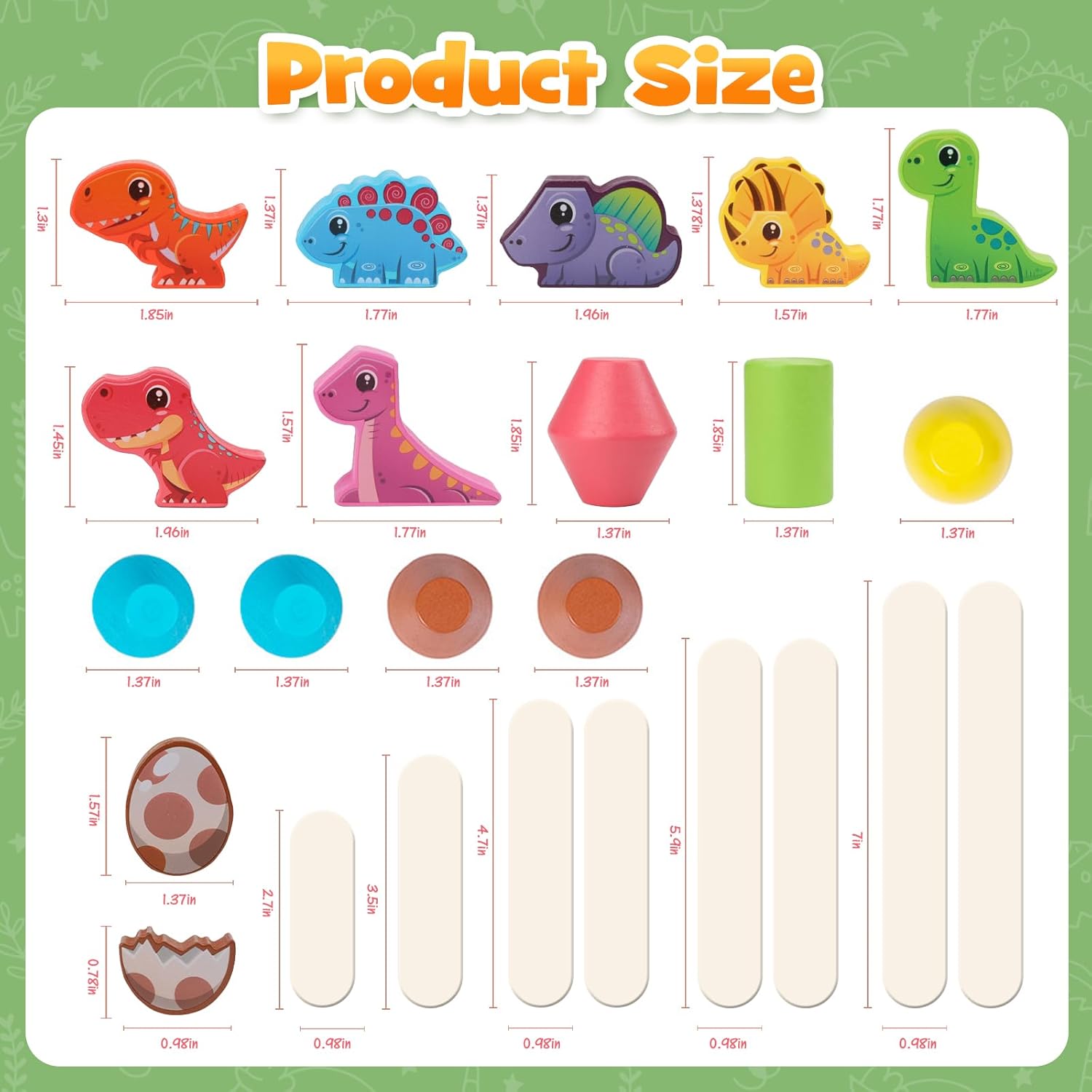 Delightful Dinosaur Montessori Sorting Toy for Toddlers