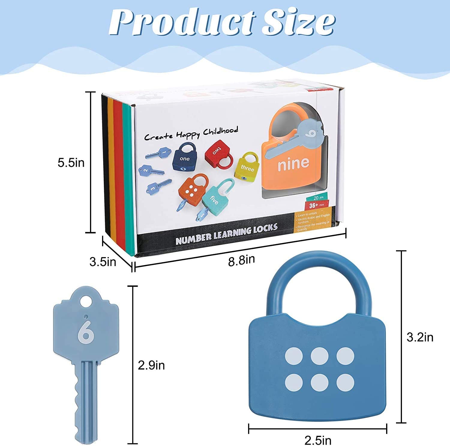 Number Learning Locks & Keys Kit