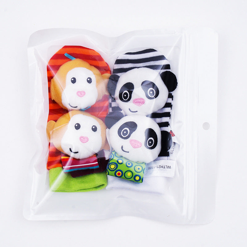 Sensory Baby Plush Socks and Wristband