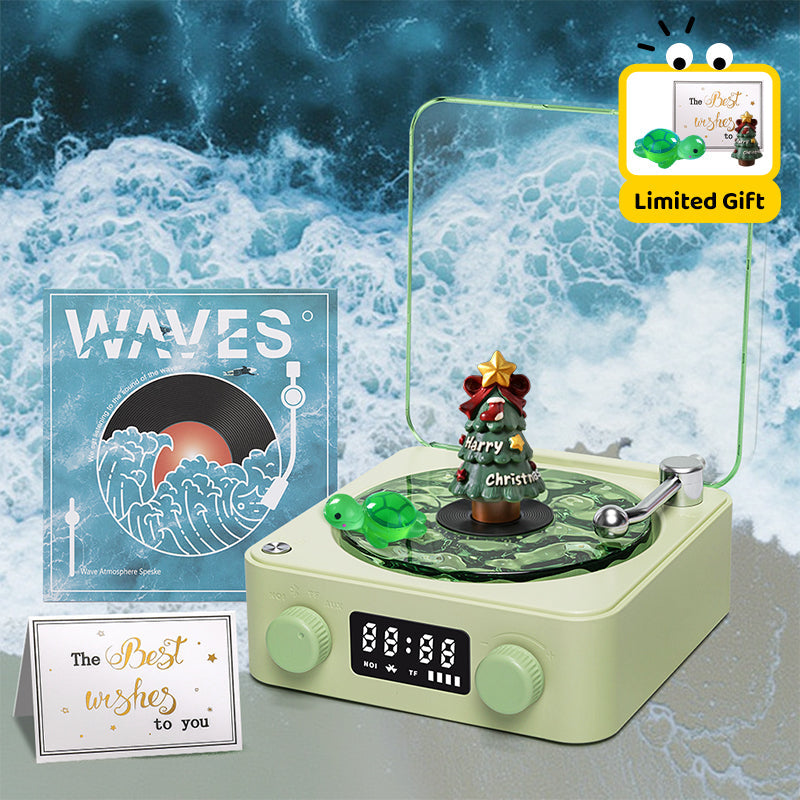 Premium Waves Retro Bluetooth Vinyl Record Player Light 🎁