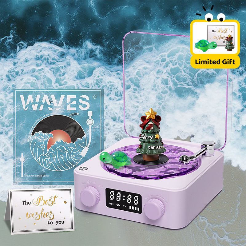 Premium Waves Retro Bluetooth Vinyl Record Player Light 🎁