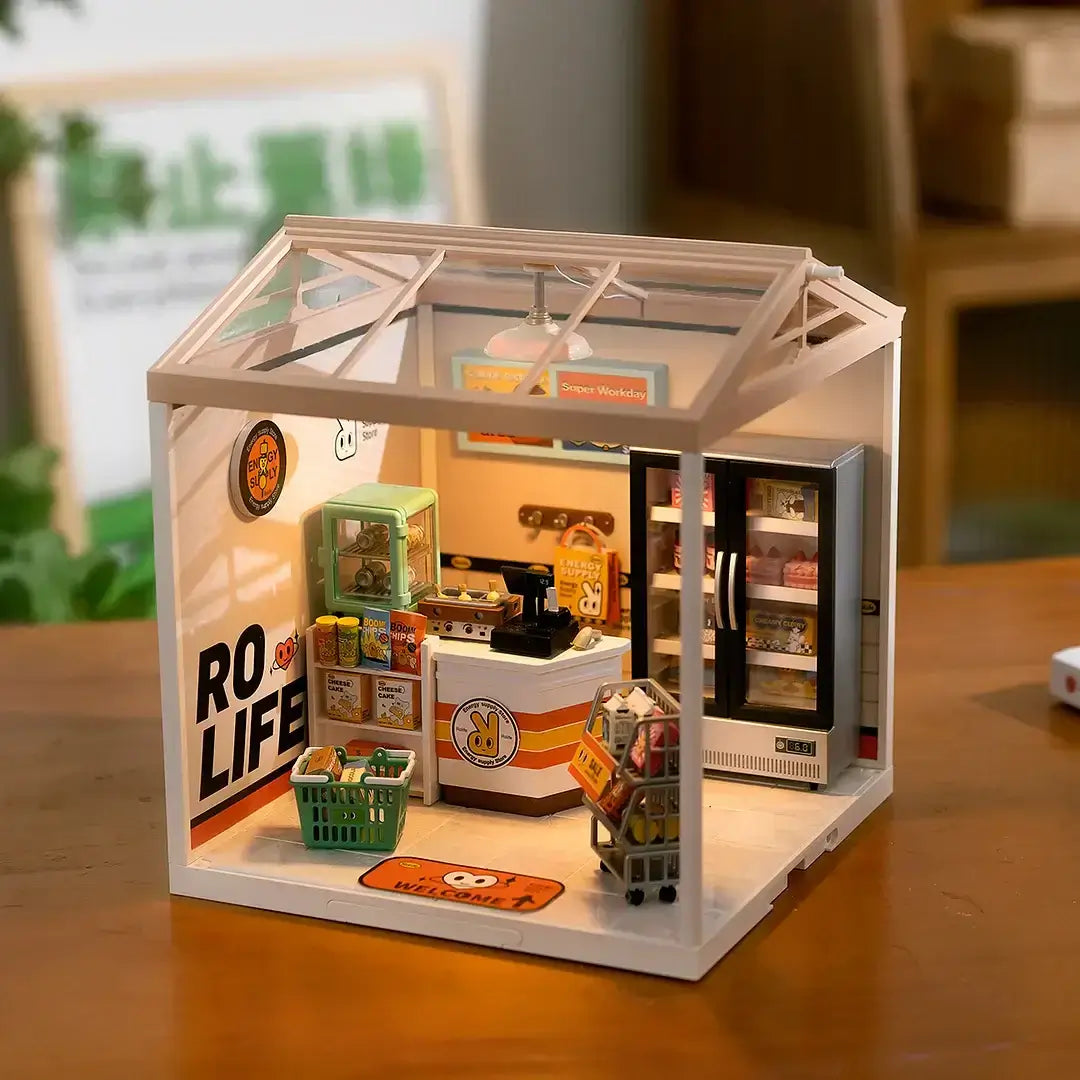 Energy Supply Store DIY Plastic Miniature House | Miniacraft