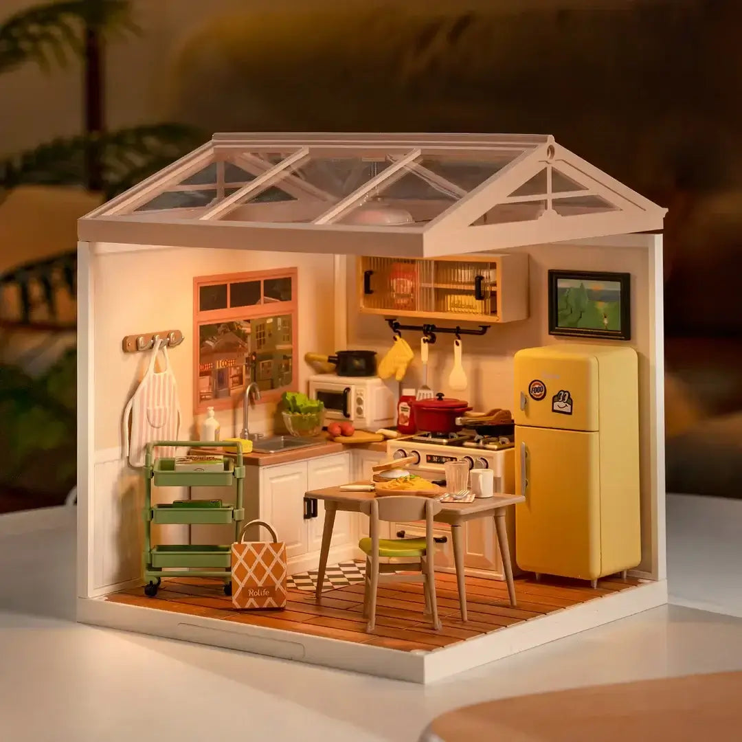 Happy Meals Kitchen DIY Plastic Miniature House | Miniacraft