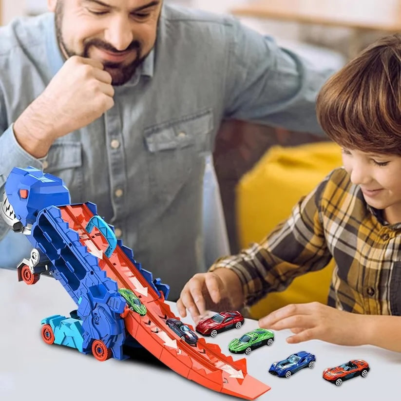 Transport Dinosaur Truck with Foldable Sliding