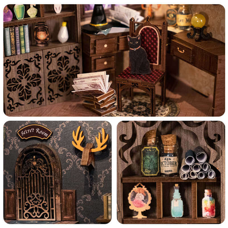 Magic Pharmacist Book Nook | Miniacraft (Dust Cover Included)