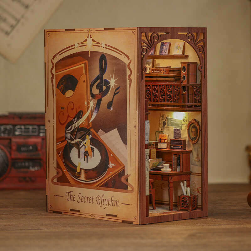 The Secret Rhythm Book Nook | Miniacraft (Dust Cover Included)