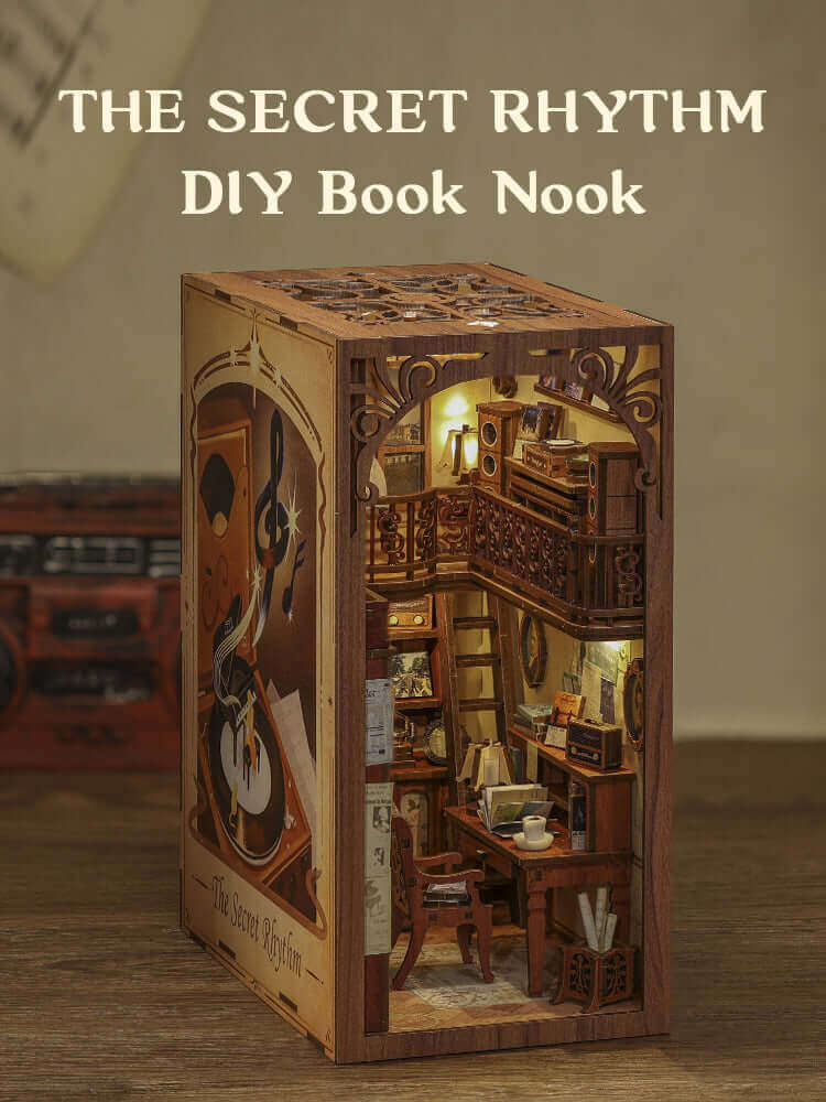 The Secret Rhythm Book Nook | Miniacraft (Dust Cover Included)