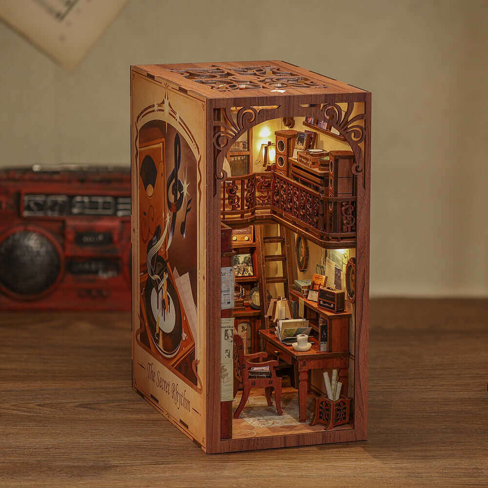 The Secret Rhythm Book Nook | Miniacraft (Dust Cover Included)