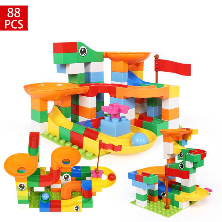 Marble Run Track Building Blocks Kit