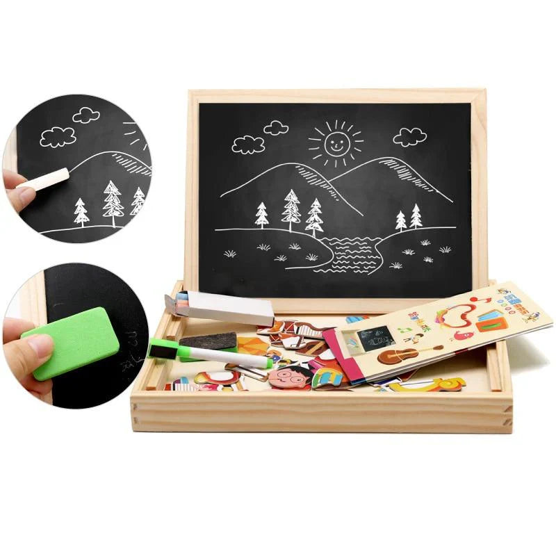 Woodland Chalkboard | Magnetic Wooden Chalkboard