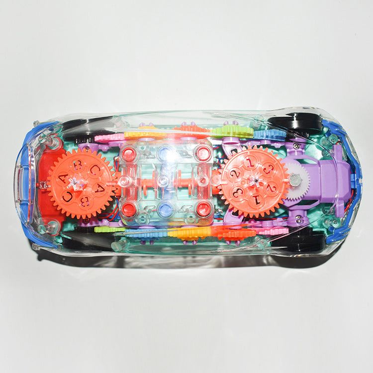 Concept Racing Car Toy | Transparent Car with LED Lights & Music