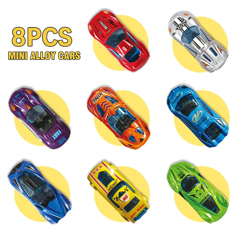 Pack of 08 Die-Cast Car Toys