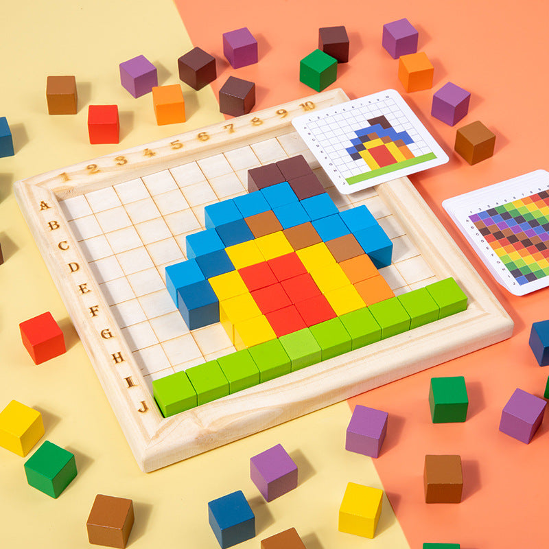 Montessori Colours and Numbers Learning Blocks