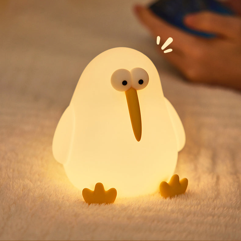 Squishy Silicone Kiwi LED Night Light - Perfect Gift for Kids and Girls