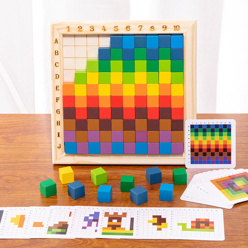 Montessori Colours and Numbers Learning Blocks