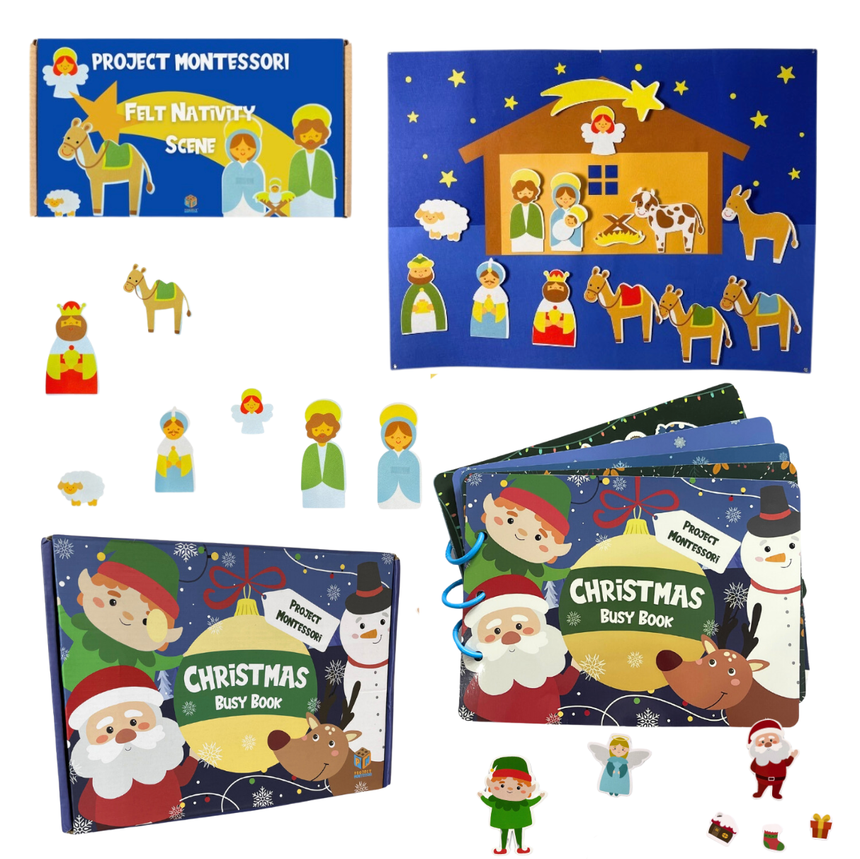 Minicraft Bundle: Christmas Busy Book & Nativity Scene