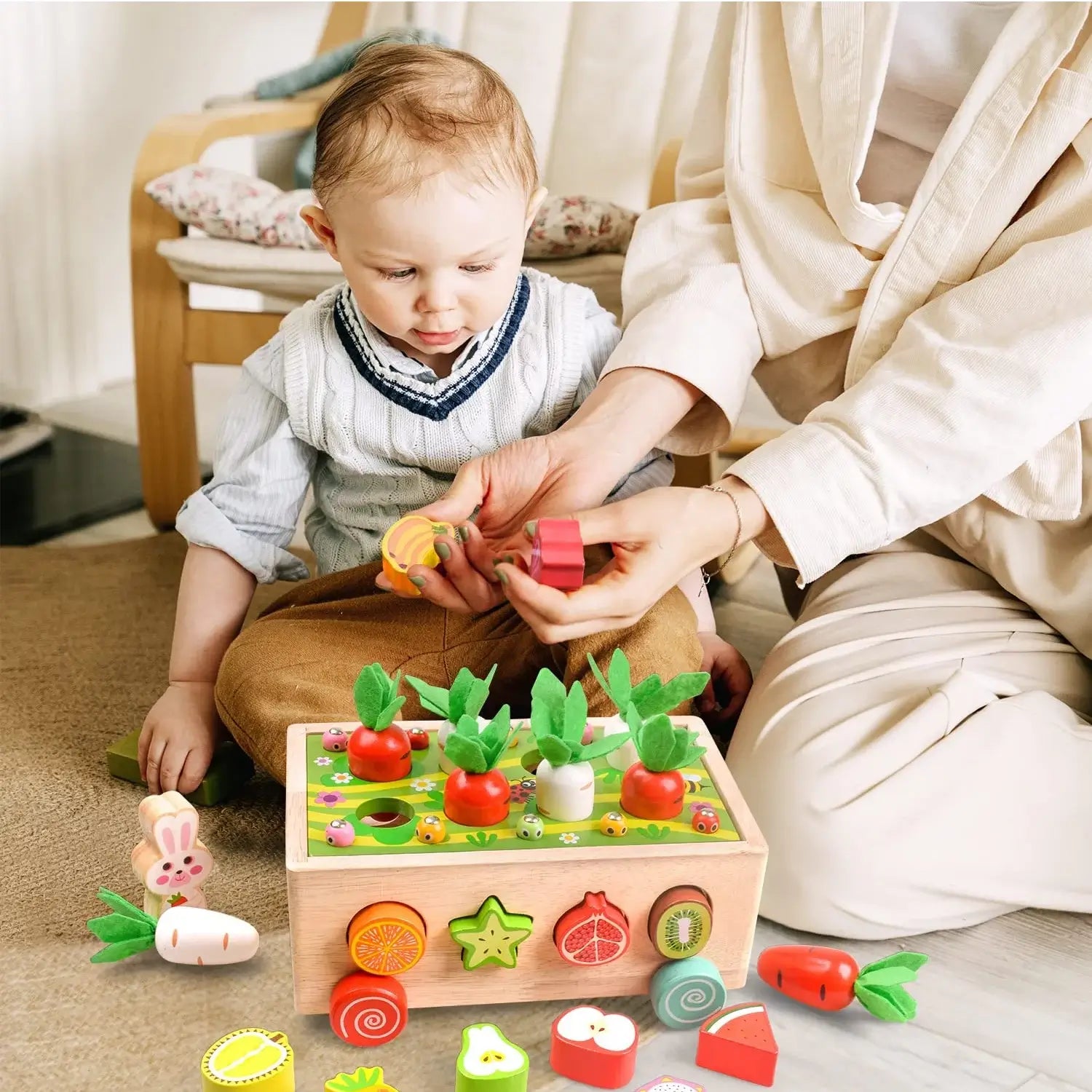 Montessori Carrot Wheels